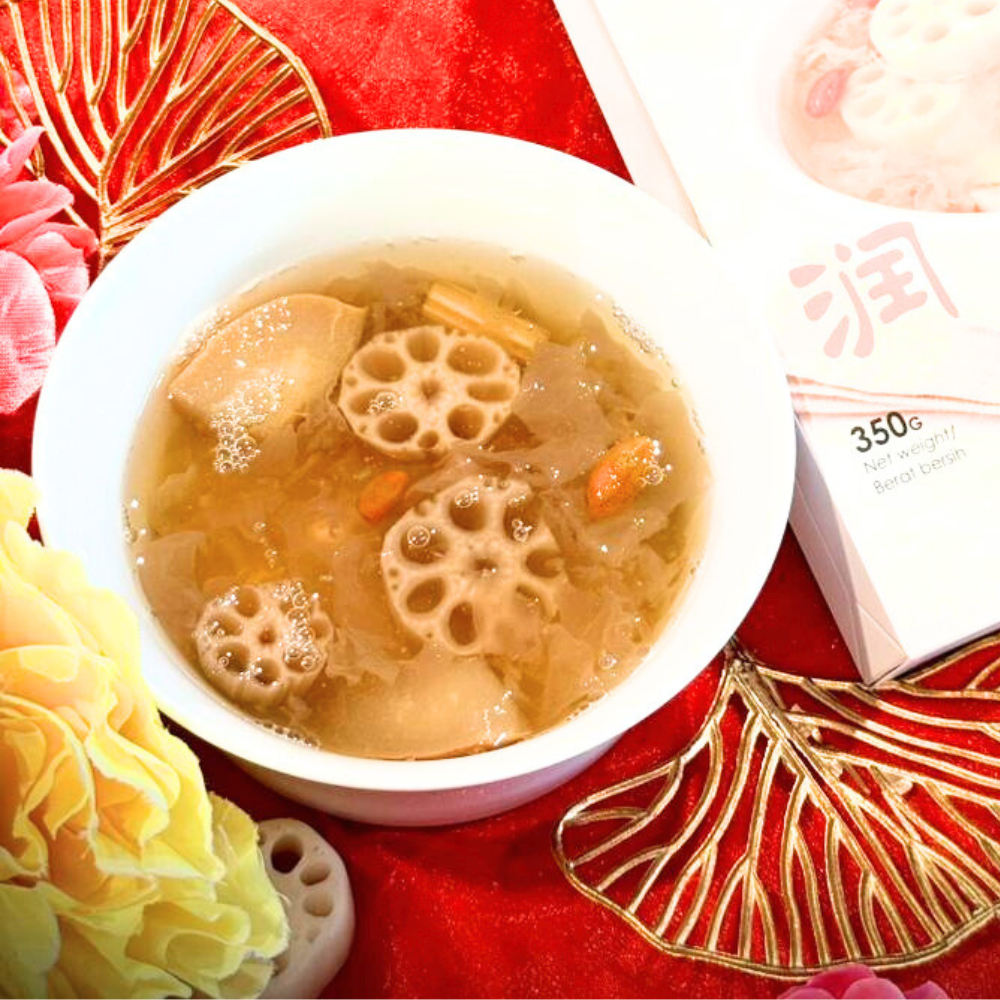 Lotus Root Tiger Milk Mushroom Dessert Drink 炖莲藕虎乳芝饮品 350g
